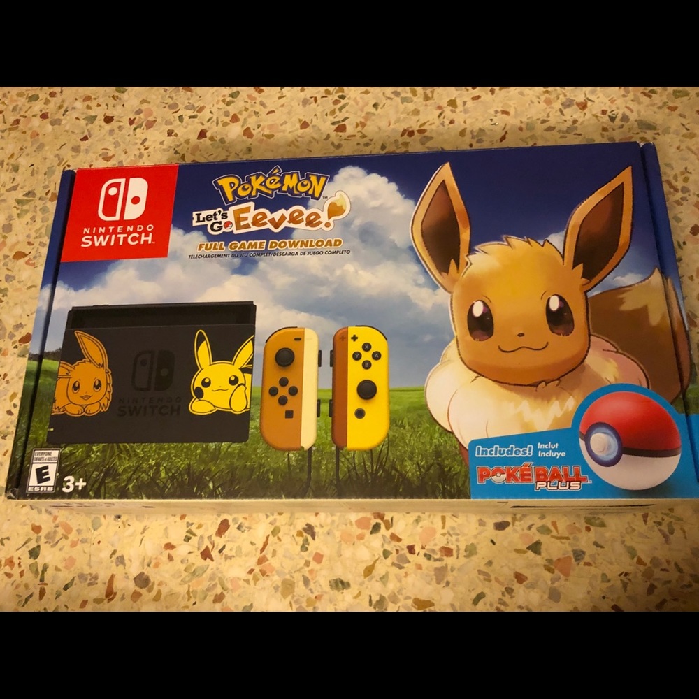 Pikachu/Eve Pokemon Switch 💥**EMPTY BOX ONLY**💥